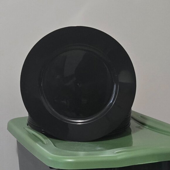 BLACK CHARGER PLATES - Picture 2 of 5